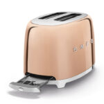 Φρυγανιέρα 2 Θέσεων Smeg TSF01RGEU Ροζ Χρυσή 950W