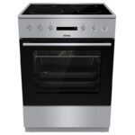 Ηλεκτρική Κουζίνα 71L Korting KEC6A40XPG Inox με Υδρόλυση & Κεραμικές Εστίες