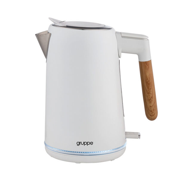 Βραστήρας Gruppe WK-2020 Λευκός/Wood [1.7L/2200W]