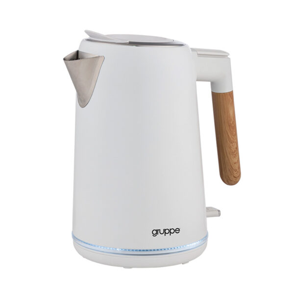Βραστήρας Gruppe WK-2020 Λευκός/Wood [1.7L/2200W]