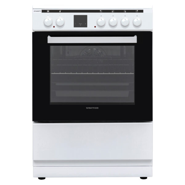 Ηλεκτρική Κουζίνα 69L United UFV-60287TP Λευκή με Κεραμικές Εστίες