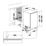 Εντοιχιζόμενο Πλυντήριο Πιάτων Whirlpool WSIC 3M27 C [◎10/Π45cm]