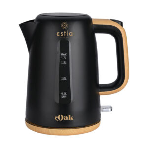Βραστήρας Estia Oak Μαύρος [1.7L/2200W]