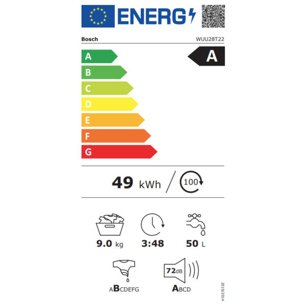 Πλυντήριο Ρούχων Bosch WUU28T22 [9kg/1400rpm]
