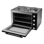 Ηλεκτρικό Φουρνάκι 48L Estia Compact Cooker Μαύρο με Εμαγιέ Εστίες & Αέρα