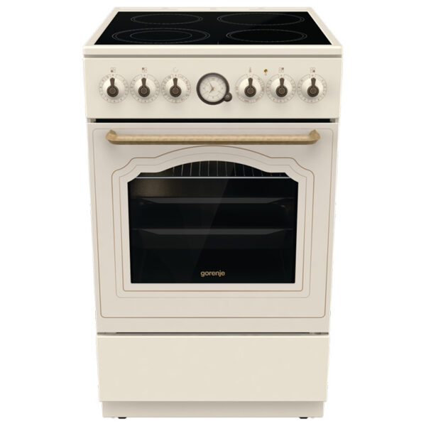 Ηλεκτρική Κουζίνα Ατμού 70L Gorenje GECS5B70CLI Μπεζ με Υδρόλυση & Κεραμικές Εστίες