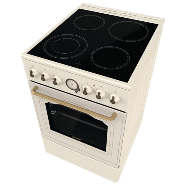 Ηλεκτρική Κουζίνα Ατμού 70L Gorenje GECS5B70CLI Μπεζ με Υδρόλυση & Κεραμικές Εστίες