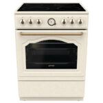Ηλεκτρική Κουζίνα Ατμού 71L Gorenje GECS6B70CLI Μπεζ με Υδρόλυση & Κεραμικές Εστίες