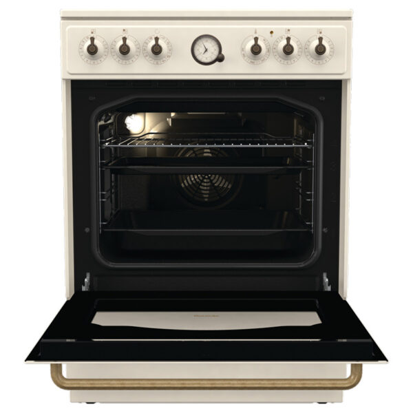 Ηλεκτρική Κουζίνα Ατμού 71L Gorenje GECS6B70CLI Μπεζ με Υδρόλυση & Κεραμικές Εστίες