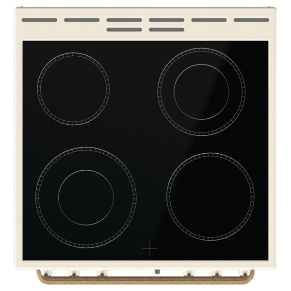 Ηλεκτρική Κουζίνα Ατμού 71L Gorenje GECS6B70CLI Μπεζ με Υδρόλυση & Κεραμικές Εστίες