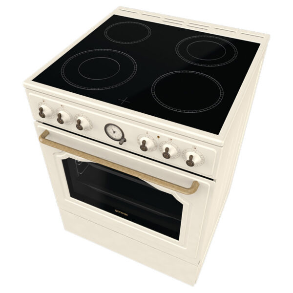 Ηλεκτρική Κουζίνα Ατμού 71L Gorenje GECS6B70CLI Μπεζ με Υδρόλυση & Κεραμικές Εστίες
