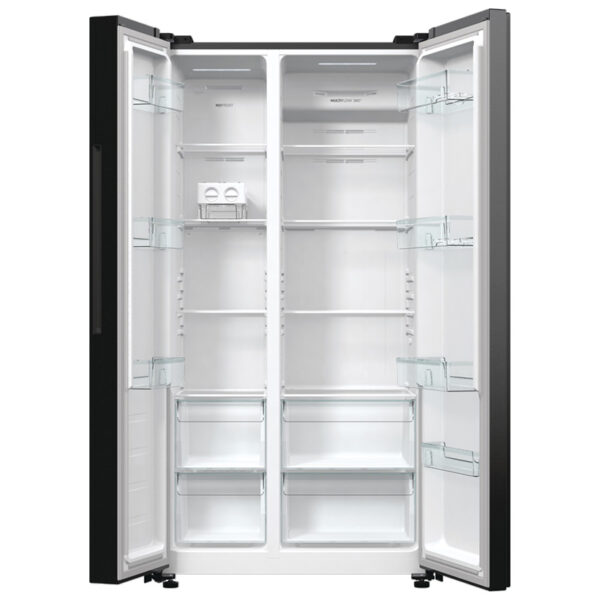 Ψυγείο Ντουλάπα Gorenje NRR9185EABXL Μαύρο [NoFrost/550L/Υ179×Π92cm]