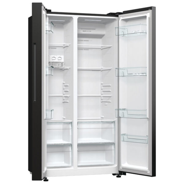 Ψυγείο Ντουλάπα Gorenje NRR9185EABXL Μαύρο [NoFrost/550L/Υ179×Π92cm]