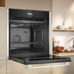 Εντοιχιζόμενος Φούρνος 71L Neff B24CR31N0 Μαύρος/Inox με Υδρόλυση/Κατάλυση