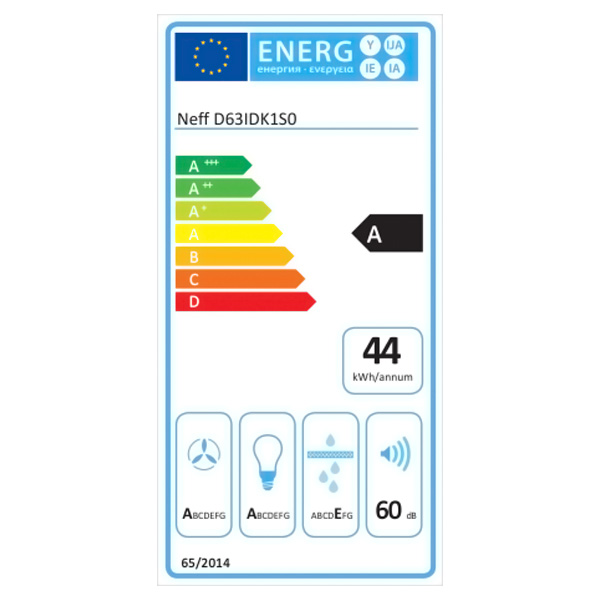 Απορροφητήρας Καμινάδα Neff D63IDK1S0 Μαύρος [Π59cm – 550m³/h]