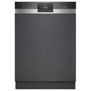 Ημιεντοιχιζόμενο Πλυντήριο Πιάτων Siemens SX53ES22CE Inox/Μαύρο [WiFi/◎14/Υ86.5×Π60cm]