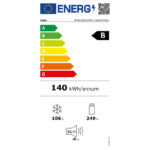 Ψυγειοκαταψύκτης Beko B7RCNE407HG Inox [NoFrost/355L/Υ204×Π60cm]