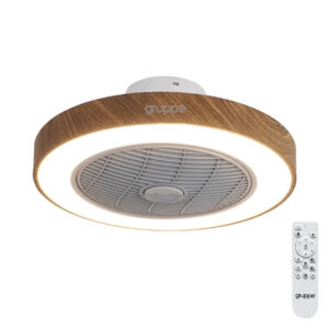 Ανεμιστήρας Οροφής Gruppe CMBF-FS6008 DW με Φως & Τηλεχειριστήριο [32-45W/20"]