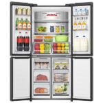 Ψυγείο Ντουλάπα Hisense RQ5P470SAFD Μαύρο [NoFrost/483L/Υ179×Π79cm]
