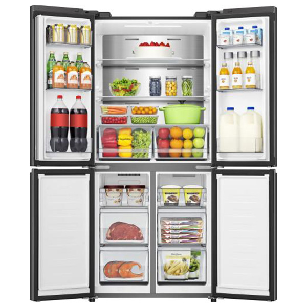 Ψυγείο Ντουλάπα Hisense RQ5P470SAFD Μαύρο [NoFrost/483L/Υ179×Π79cm]