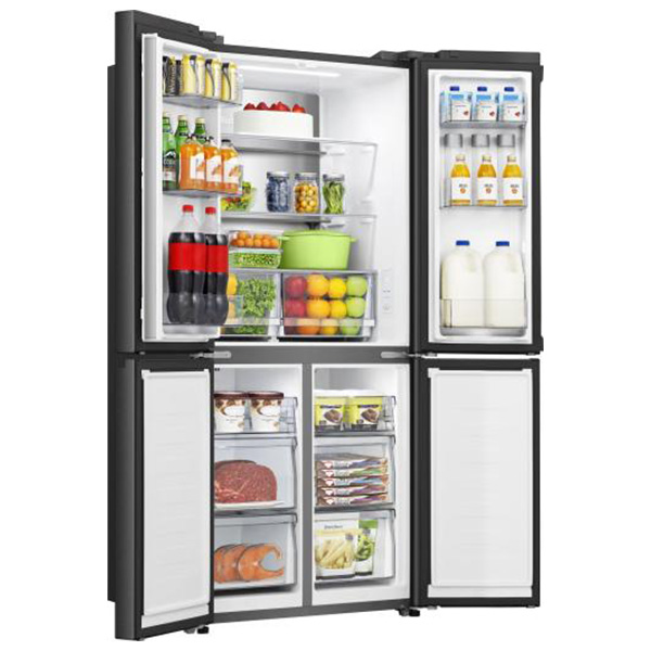 Ψυγείο Ντουλάπα Hisense RQ5P470SAFD Μαύρο [NoFrost/483L/Υ179×Π79cm]