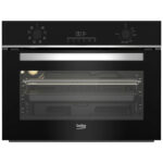 Εντοιχιζόμενος Φούρνος 48L Beko BBCM13300X Μαύρος με Υδρόλυση