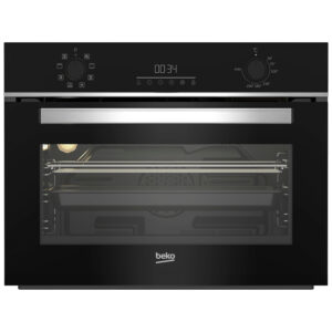 Εντοιχιζόμενος Φούρνος 48L Beko BBCM13300X Μαύρος με Υδρόλυση