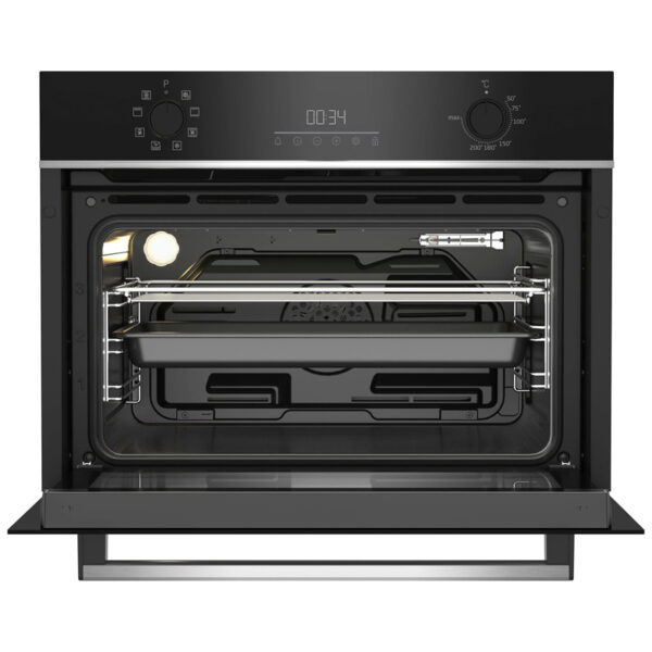 Εντοιχιζόμενος Φούρνος 48L Beko BBCM13300X Μαύρος με Υδρόλυση