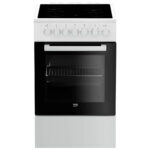 Ηλεκτρική Κουζίνα 55L Beko FSM57100GW Λευκή με Υδρόλυση & Κεραμικές Εστίες
