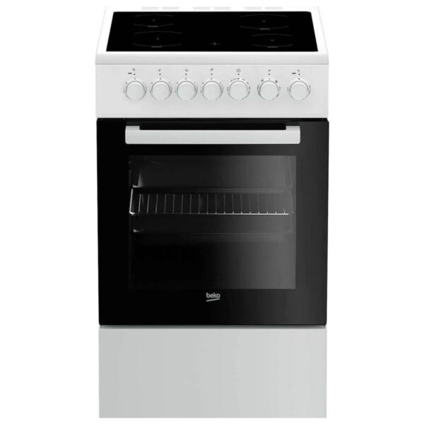 Ηλεκτρική Κουζίνα 55L Beko FSM57100GW Λευκή με Υδρόλυση & Κεραμικές Εστίες