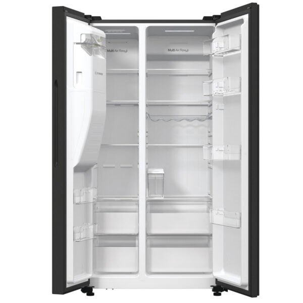 Ψυγείο Ντουλάπα Hisense RSIM535AFE Μαύρο [NoFrost/566L/Υ179×Π92cm]