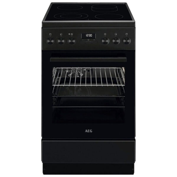 Ηλεκτρική Κουζίνα 57L AEG CCB54492BB Μαύρη με Κεραμικές Εστίες