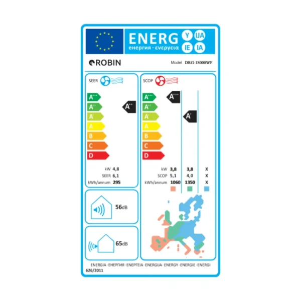 Κλιματιστικό Inverter 18000BTU Robin DRG-18000WF (Wi-Fi Ready)