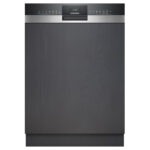 Ημιεντοιχιζόμενο Πλυντήριο Πιάτων Siemens SN53ES28AE Inox/Μαύρο [WiFi/◎13/Υ81.5×Π60cm]
