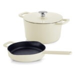 Σετ Μαντεμένιων Σκευών Ø24/26 Fissler Moments Collection Κρεμ (2τμχ)