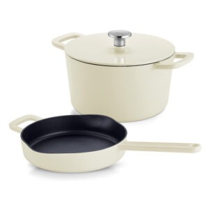 Σετ Μαντεμένιων Σκευών Ø24/26 Fissler Moments Collection Κρεμ (2τμχ)