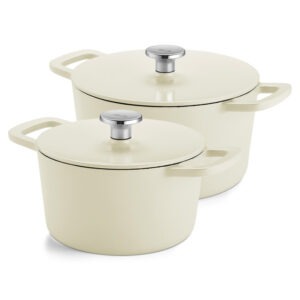 Σετ Μαντεμένιων Κατσαρόλων Ø20/24 Fissler Moments Collection Κρεμ (2τμχ)
