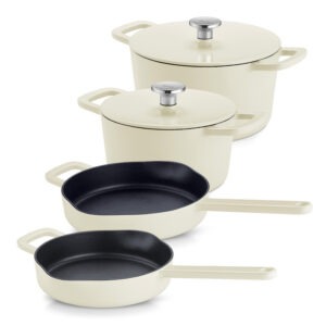 Σετ Μαντεμένιων Σκευών Ø20/24/26 Fissler Moments Collection Κρεμ (4τμχ)