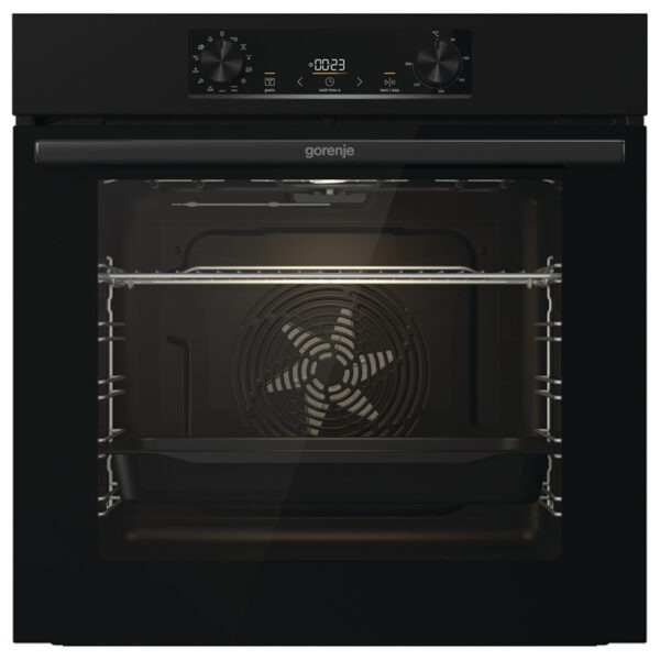 Εντοιχιζόμενος Φούρνος 77L Gorenje BOP6737E02BK Μαύρος με Πυρόλυση