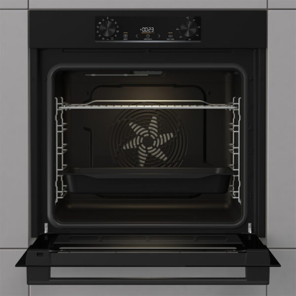 Εντοιχιζόμενος Φούρνος 77L Gorenje BOP6737E02BK Μαύρος με Πυρόλυση