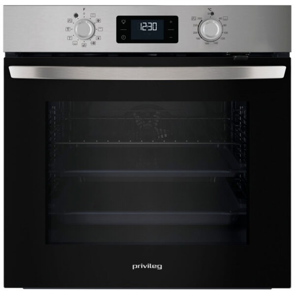 Εντοιχιζόμενος Φούρνος 71L Privileg PBA285HR0I Inox με Υδρόλυση