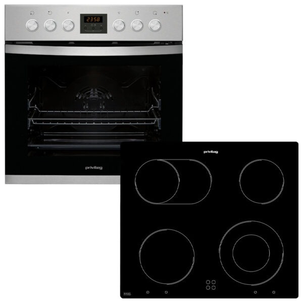 Privileg SET PV900 IN (PHVK3 OH8V IN + PCTHR 6042 NE) Εντοιχιζόμενο Σετ Φούρνος 65L με Υδρόλυση + Κεραμική Εστία Privileg SET PV900 IN (PHVK3 OH8V IN + PCTHR 6042 NE)