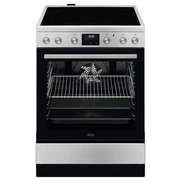 Ηλεκτρική Κουζίνα 73L AEG CCB6441NBM Μαύρη/Inox με Υδρόλυση Κεραμικές Εστίες