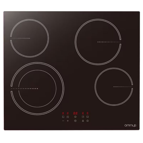 Αυτόνομη Εντοιχιζόμενη Κεραμική Εστία Omnys CH641TFB [Π59×Β52cm]