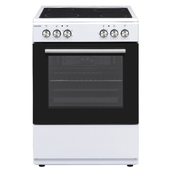 Ηλεκτρική Κουζίνα 69L Robin BNK-1650 Λευκή με Κεραμικές Εστίες