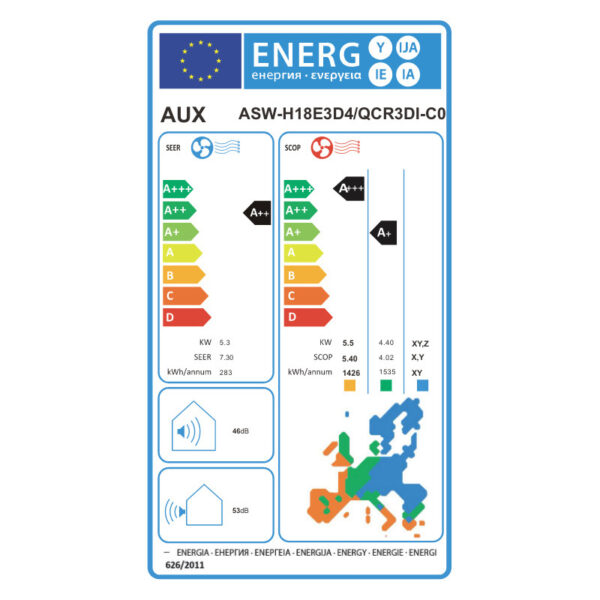Κλιματιστικό Inverter 18000BTU AUX Q-Series ASW-H18B4 με Ιονιστή & Wi-Fi