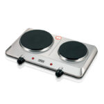 Επιτραπέζια Eμαγιέ Διπλή Εστία Haeger Double Top Disc HP-02S.015A Inox