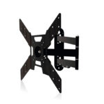 Κινητή Επιτοίχια Βάση Τηλεόρασης Haeger WB-T50.017A Μαύρη [17–50″/25kg]