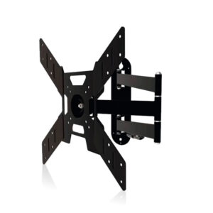 Κινητή Επιτοίχια Βάση Τηλεόρασης Haeger WB-T50.017A Μαύρη [17–50″/25kg]