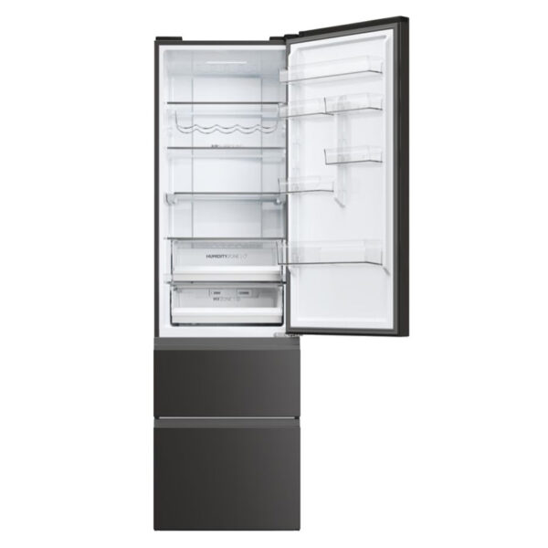 Ψυγειοκαταψύκτης Haier HTW5620DNPT Ανθρακί [NoFrost/414L/Υ205×Π60cm]